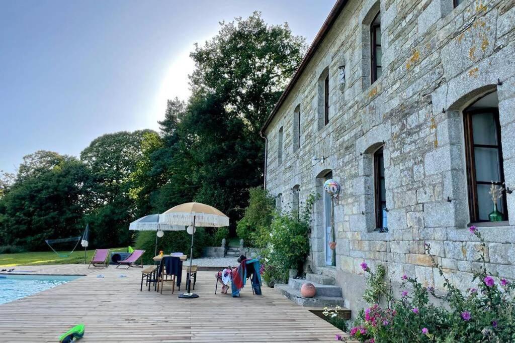 La Lande Du Rest - Le Quillio Magnifique Ancienne Ferme De Notables Avec Piscine Chauffee Villa Exterior photo