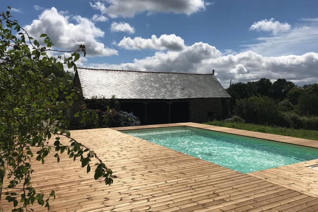 La Lande Du Rest - Le Quillio Magnifique Ancienne Ferme De Notables Avec Piscine Chauffee Villa Exterior photo